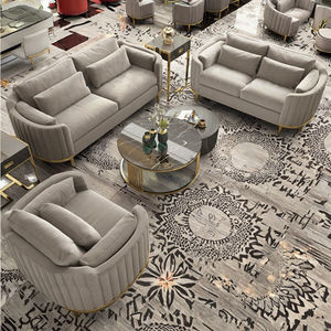 Italienisches modernes Luxus-Sofaset aus Samt mit geschwungenem Frisiertisch für Hotel-Wohnzimmer, Home-Lounge, Büro oder Salonmöbel - Product Image 3