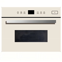 Four à micro-ondes intégré 4 en 1 de 35 L, 1000 W, avec grill, convection, vapeur, commande tactile, acier inoxydable, minuterie, RB45WC-S