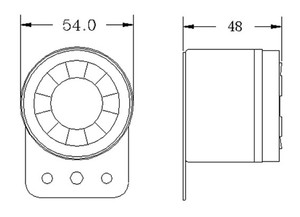 Sirena Piezoelettrica Pke 12V 105dB per <span class=keywords><strong>Allarme</strong></span> Auto GP-06, Sirena a 1 o 6 Toni - Product Image 5