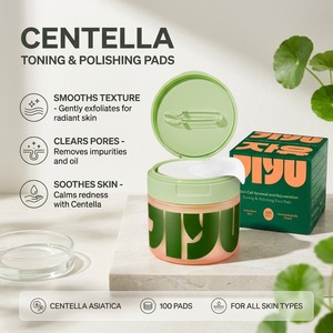 Almohadillas Faciales de Centella Asiática y Nicotinamida, Antiinflamatorias, Alivio del Enrojecimiento, Reparación de la Piel, Compresa Húmeda, Maquillaje - Product Image 2