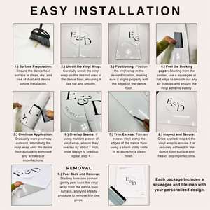 Vinilo Decorativo Personalizado para Pista de Baile, Adhesivo para Piso de Boda, Vinilo Decorativo para Pista de Baile de Novios - Product Image 4