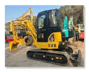 Excavadora de alta calidad Komatsu pc55, baja jornada de trabajo, excavadora usada con Komatsu 55 a la venta