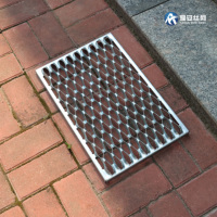 Grille perforée antidérapante à motif écaille de poisson, résistante aux vibrations, en matériau personnalisé, épaisseur 2-5 mm, sécurité
