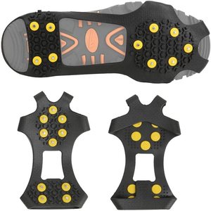 Ramponi Leggeri a 10 Punte <span class=keywords><strong>per</strong></span> Ghiaccio e Neve, Tacchetti di Trazione con Suola in Gomma <span class=keywords><strong>per</strong></span> Presa Sicura su Scarpe e Stivali - Product Image 6