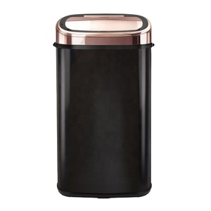 13Gallon automatic ellipses wholesale rubbish bin kitchen bins stainless steel dustbin garbage can