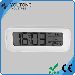 <span class=keywords><strong>Display</strong></span> <span class=keywords><strong>LCD</strong></span> RCC Digital Desktop Despertador Temperatura Umidade Calendário Interior Relógio De Parede Relógios De Mesa De Energia De Bateria - Product Image 4