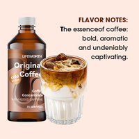 LIFEWORTH Concentré de Café Original Bouteille Cold Brew Instant Liquid Black Coffee