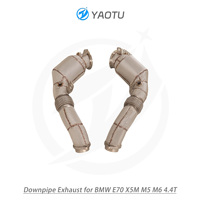 Downpipe de performance YT SUS304 avec catalyseur 100/200/300 cellules pour BMW M5 M6 4.4T – Pièces de rechange pour échappement automobile