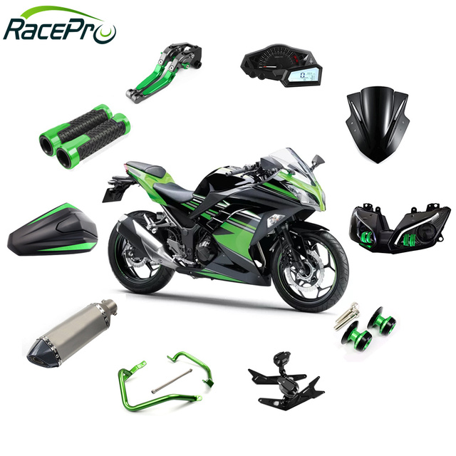 RACEPRO Wholesale Motorcycle Custom Parts Aftermarket Street Bike Motorcycle Parts for Kawasaki Ninja 300
