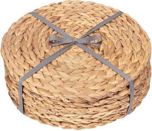 Haute qualité écologique jacinthe d'eau tissé à la main tapis de paille naturelle meilleure vente napperon fabriqué au Vietnam - Product Image 2