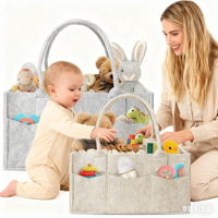 Organisateur de couches pour bébé Boîte de rangement pliable pour pépinière et organisateur de voiture pour panier à couches