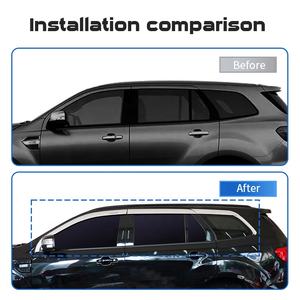 ที่บังแดดสำหรับ <span class=keywords><strong>FORD</strong></span> <span class=keywords><strong>EVEREST</strong></span> /ENDEAVOUR,อุปกรณ์ตกแต่งภายนอกรถยนต์ตัวเบี่ยงกระจกบังแดดระบายอากาศ - Product Image 6