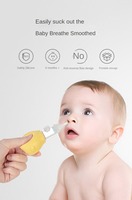 Nouveau design de qualité alimentaire doux réutilisable sûr Bebe sucer morve nettoyant Silicone bébé nez aspirateur nasal ventouse