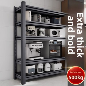Three Arrows <strong>Kitchen</strong> Metal 5-Layer Floor-Type Adjustable Storage Rack for <strong>Microwave</strong> <strong>Oven</strong> - Product Image 3