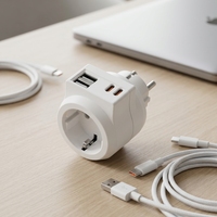 Prise murale électronique commerciale à 4 ports USB, haute qualité, durable, prix bas, vente directe usine