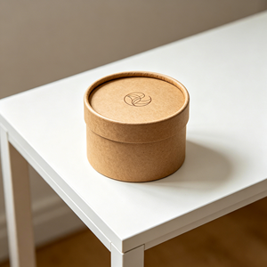 Tube Cylindrique en Papier Kraft Recyclé de Qualité Alimentaire, Conception Personnalisée, pour l'Emballage du Thé, du Café et des Snacks, avec Taille Personnalisée et Film en Aluminium - Product Image 3