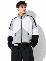Veste coupe-vent légère en nylon ripstop 100% pour homme, résistante à l'eau, softshell, fermeture éclair, fabrication sur mesure, étiquette privée