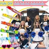 Lot de 80 pinces de rangement en bois colorées transfrontalières, mini-nœuds de cheerleading, canards et cœurs, modèle DIY pour sacs d'école JZ044