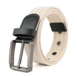 Diseño personalizado deportes Golf béisbol deber algodón trenzado lona tela Metal hebilla cinturón para mujeres - Product Image 4