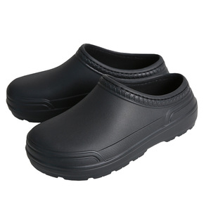 Sabots <span class=keywords><strong>de</strong></span> travail imperméables à coupe basse pour hommes, chaussures <span class=keywords><strong>de</strong></span> chef <span class=keywords><strong>de</strong></span> <span class=keywords><strong>cuisine</strong></span> antidérapantes et résistantes à l'huile, anti-écrasement, vente directe d'usine pour hôtels - Product Image 1