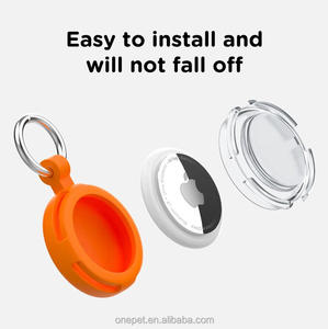 طوق بطراز كلاسيكي للكلاب مضاد للماء بنظام تحديد المواقع طوق مضاد للفقد للحيوانات الأليفة بنمط صلب ناعم متين مزين بوشاح - Product Image 2