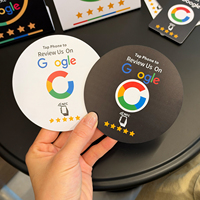 Autocollant NFC pour avis Google, puce NTAG215, 504 octets, PVC, signalisation tactile, 13,56 MHz, auto-adhésif, restaurant, hôtel, salon