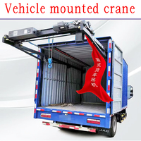 Grue de levage électrique pour benne de camionnette, 1/2/3 tonnes, 360° °   Grue de levage hydraulique robuste montée sur véhicule, rotative, pour pick-up