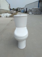 Ensemble de lavabo et cuvette de toilette en céramique moderne à prix économique pour hôtels et appartements