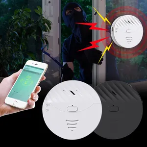 Tuya Alarm jendela WiFi nirkabel, sistem keamanan rumah pintar dengan Sensor getaran dan suara Alarm keras bersertifikasi CE