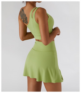 ชุดกระโปรงออกกำลังกาย 2 ชิ้น รุ่นใหม่ JLM Yoga พร้อมคุณสมบัติกันน้ำแบบกลับด้านได้ สำหรับคนไซส์ใหญ่ - Product Image 5