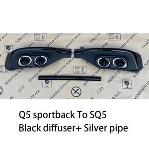 <span class=keywords><strong>Q5</strong></span> <span class=keywords><strong>SportBack</strong></span> Refit et mise à niveau SQ5 Diffuseur arrière et tuyau d'échappement SQ5 4 Out Style Rear Black Lip Pipe pour <span class=keywords><strong>Audi</strong></span> 2021 2022 <span class=keywords><strong>2023</strong></span> - Product Image 2