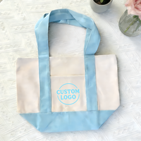 Sac fourre-tout en toile mini réutilisable avec poignée, pliable, en coton, avec poche extérieure, pour usage quotidien - Vente en gros usine