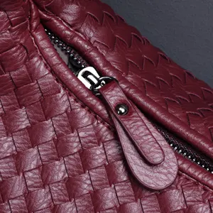 Ready Stock Handbags Ladies Fashion Unique Shoulder Leather Braided Bag Woven PU Bags Women