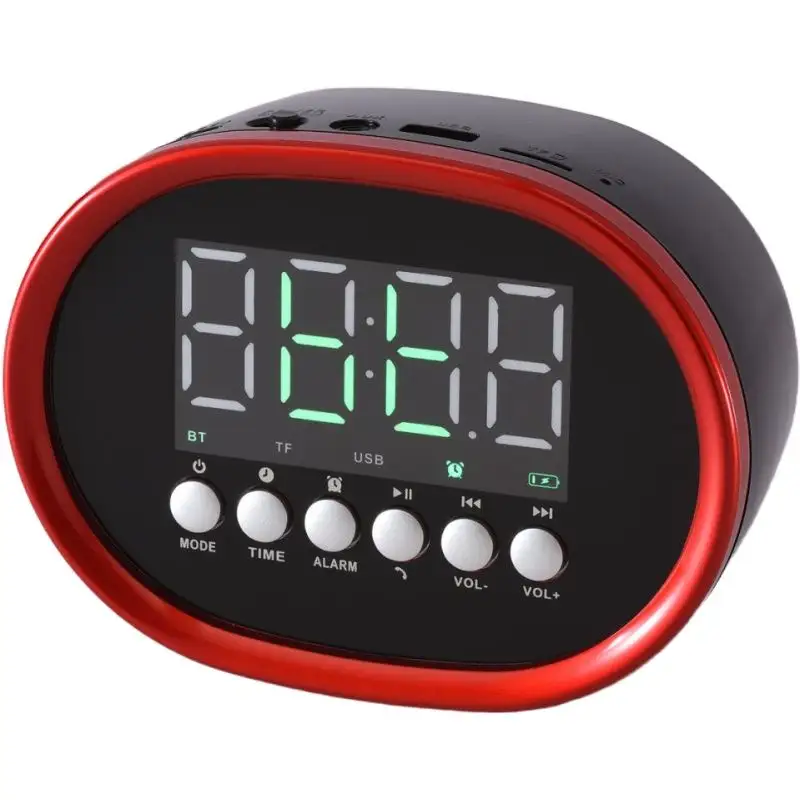 Cmik mk-204-minireloj portátil, pantalla digital, microlab, usb/tf, bocina, altavoz