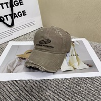 Gorra de Béisbol Estilo Americano para Hombre, Lavada, Vintage, de Mezclilla, Multicolor, Informal, Deportiva, para Exteriores, Gorras Personalizadas al por Mayor