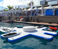 2025 quai de flotteur gonflable de bateau de pêche universel pour l'utilisation de scooter d'eau quais flottants gonflables