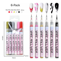 Marqueur d'art acrylique permanent et imperméable pour peinture DIY, 12 couleurs, avec pointe en plastique de 0,7 mm et aiguille de 0,5 mm