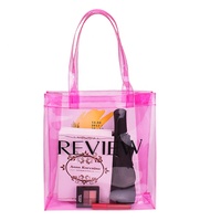 Tas Jinjing Transparan Wanita, Tas Belanja Pantai Perempuan Mode Kustom PVC