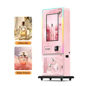2024 nova máquina de venda automática de produtos de beleza personalizada máquina de venda automática de perfume com adesivos inteligentes