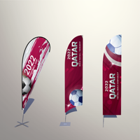 Promotion Plume Battant Pavillon Drapeaux Bannières Personnalisé publicité drapeaux de plage