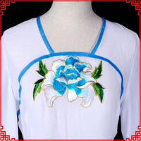 Robe de danse à manches aquatiques pour opéra chinois, tenue de scène Hua Dan pour femme, en polyester et rayonne, blanche