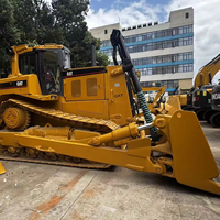 Bulldozer Caterpillar D8R d'occasion, machine de terrassement d'origine américaine, capacité de nivellement de 4,5 à 7,6 m, en stock pour les projets de terrassement