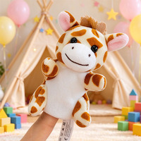 Marionnettes à doigts en peluche douce personnalisées, jouets interactifs en forme d'animaux pour cadeaux en gros et vente au détail