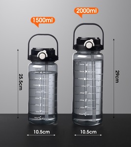 Tritan <b>sports</b> water <b>bottle</b> BPA free large capacity jug Leakproof travel gym <b>bottle</b> Dual use water <b>bottle</b> with straw - Product Image 1