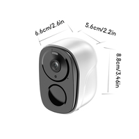 Caméra de sécurité miniature 2K étanche IP66, vision nocturne, sans fil, WIFI, alimentation solaire, utilisation en intérieur, options de stockage de données sur carte SD Cloud