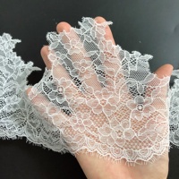 Bordure en dentelle florale blanche de 12 cm pour vêtements féminins LT2908B