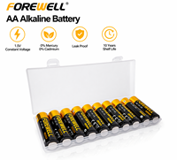 Paquete Combinado de Pilas Alcalinas AA AAA FOREWELL al por Mayor para Control Remoto, Linterna, Uso Escolar y de Oficina, Empaque Personalizado, Confiable