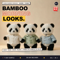 Vêtements personnalisés pour poupée panda en peluche, tenue de sport matinal pour jouet panda en peluche, vêtement de sport personnalisé pour jouet