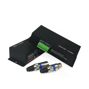 Контроллер dmx rgbw 4 канала dmx512 декодер dc12v 24v 3A HB терминал освещения smd5050 светодиодные ленты rgbw dmx512 светодиодный контроллер