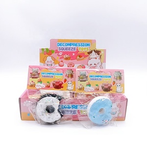 Jouet Mochi en silicone TPR souple de haute qualité en gros, en forme de beignets simulés, jouet sensoriel anti-stress à presser pour la relaxation des mains - Product Image 1